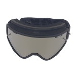 Ski, snowboard, motorcycling, cycling goggles, unisex, black frame, silver lens, O22BS